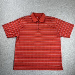 Ping Performance Dynamics Men’s XL Red Striped Textured Golf Polo Breathable